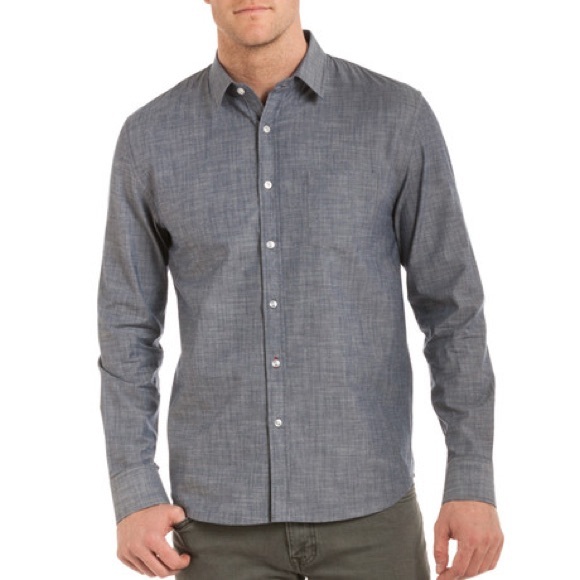 slate denim & co. Other - $98 Slate Denim & Co. Dylan Blue Chambray button down shirt M